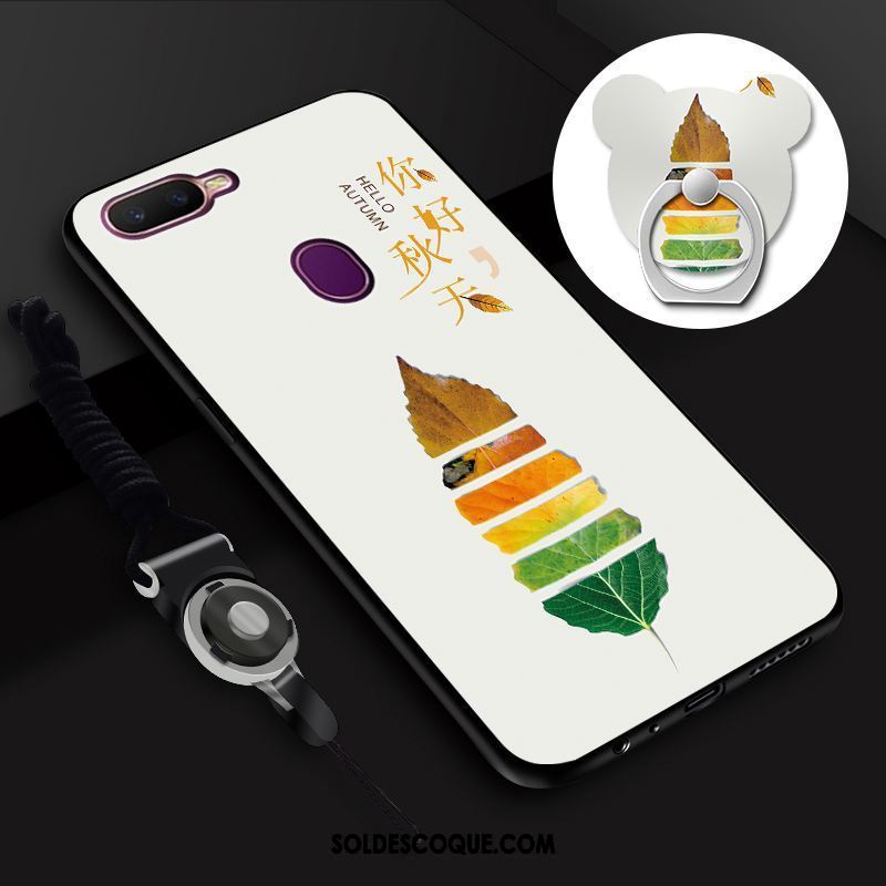 Coque Oppo F9 Peinture Charmant Membrane Étui Tempérer Pas Cher