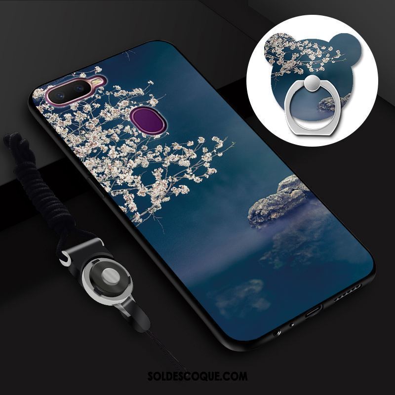 Coque Oppo F9 Peinture Charmant Membrane Étui Tempérer Pas Cher