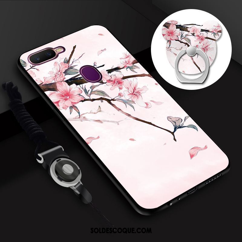 Coque Oppo F9 Peinture Charmant Membrane Étui Tempérer Pas Cher