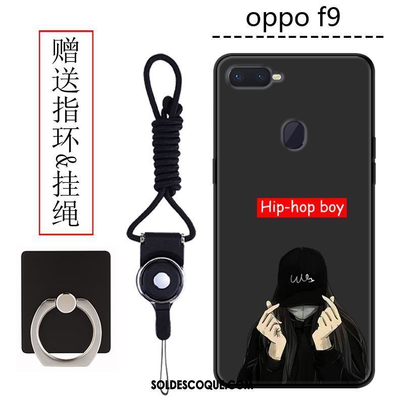 Coque Oppo F9 Personnalité Téléphone Portable Incassable Vert Marque De Tendance Housse En Vente