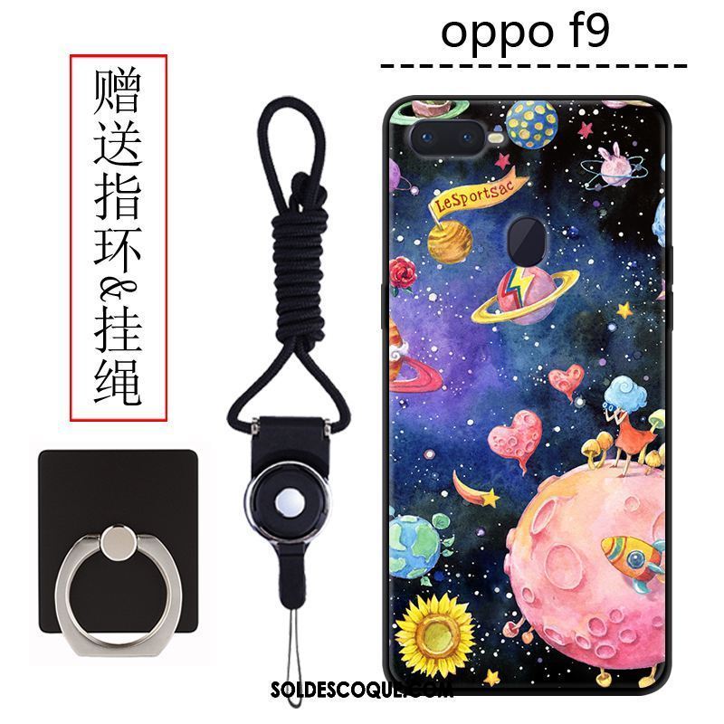 Coque Oppo F9 Personnalité Téléphone Portable Incassable Vert Marque De Tendance Housse En Vente