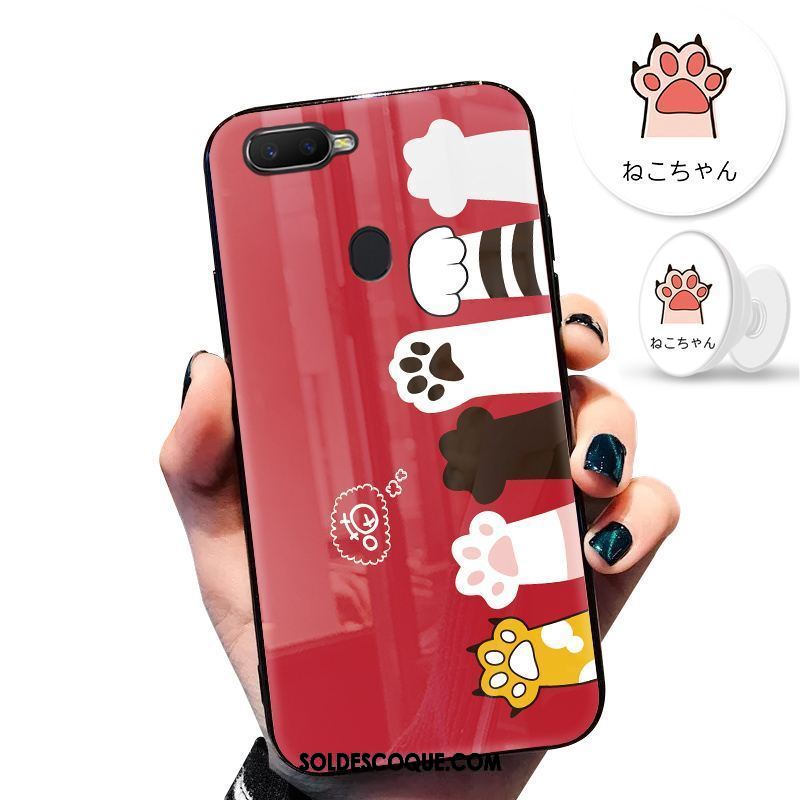 Coque Oppo F9 Protection Tout Compris Net Rouge Clair Téléphone Portable En Ligne