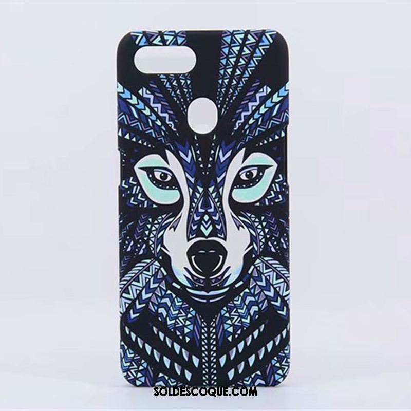 Coque Oppo F9 Starry Gaufrage Animal Délavé En Daim Étui Tendance En Ligne