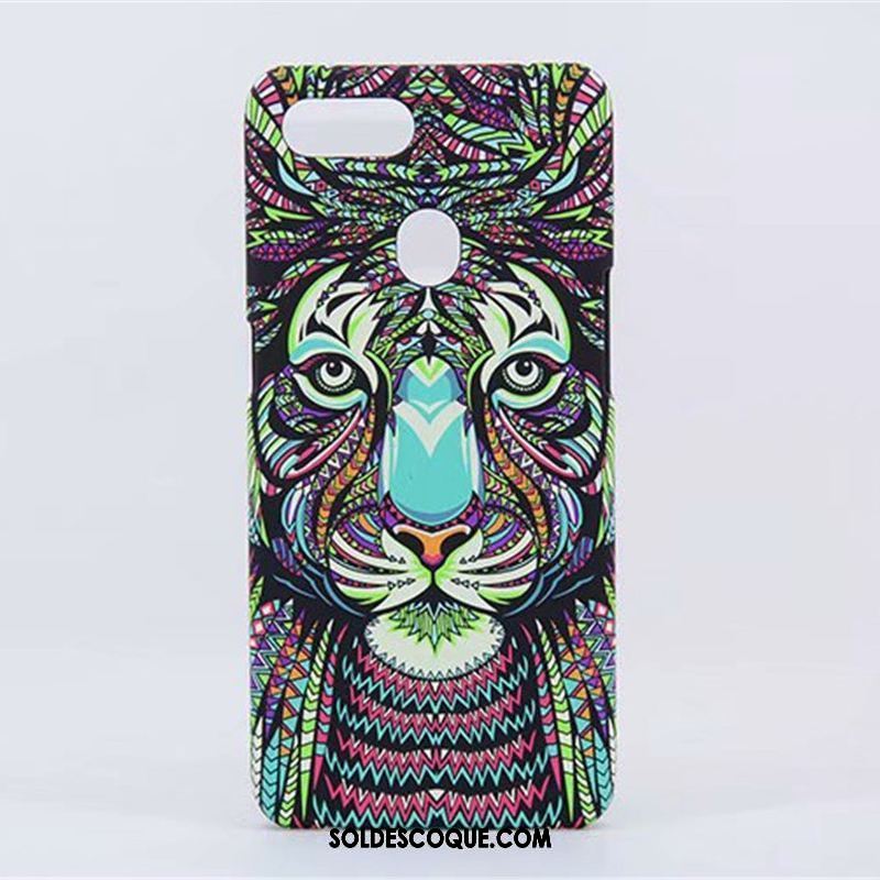 Coque Oppo F9 Starry Gaufrage Animal Délavé En Daim Étui Tendance En Ligne