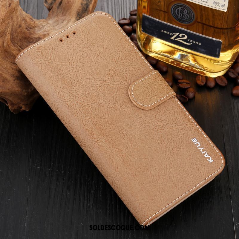 Coque Oppo F9 Starry Incassable Étui En Cuir Fluide Doux Vert Portefeuille En Vente