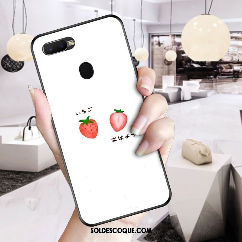 Coque Oppo F9 Starry Jaune Tout Compris Net Rouge Cœur Célébrité Pas Cher