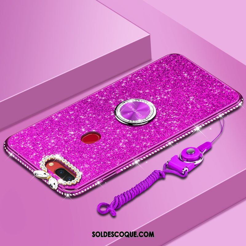 Coque Oppo F9 Starry Personnalité Protection Tendance Violet Étui Soldes