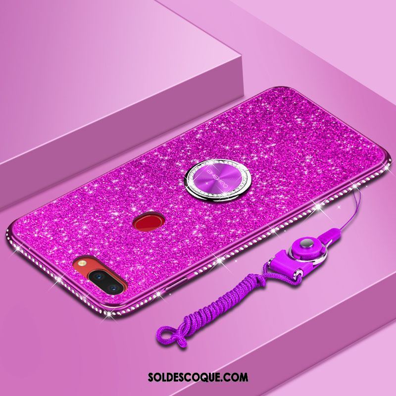 Coque Oppo F9 Starry Personnalité Protection Tendance Violet Étui Soldes