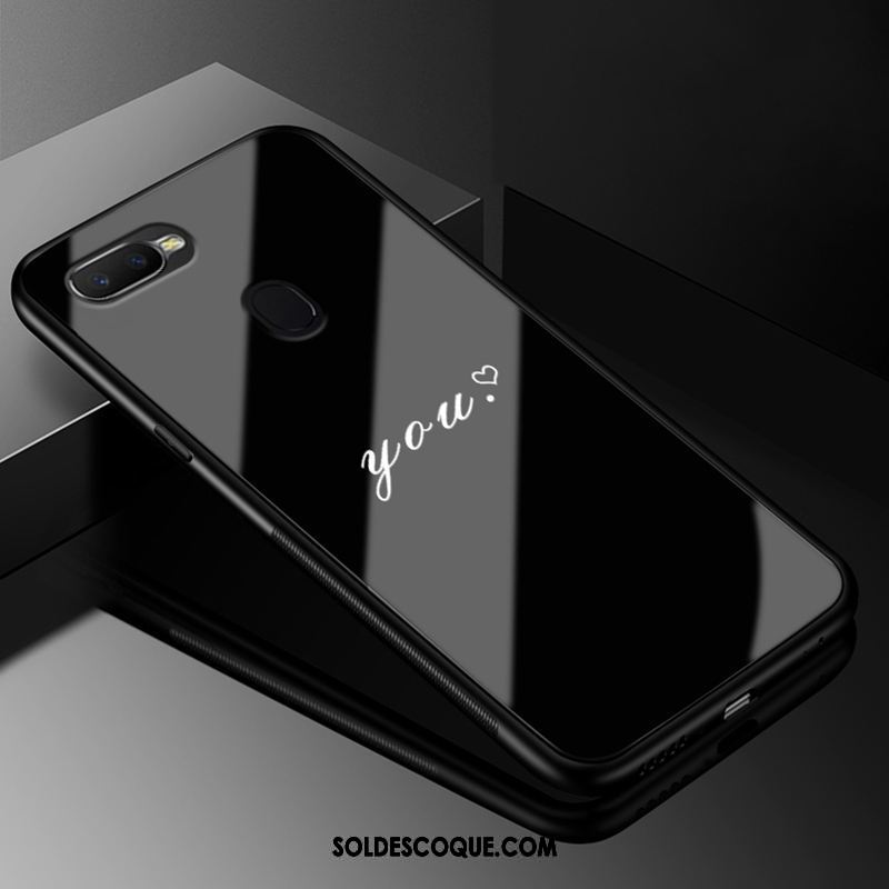 Coque Oppo F9 Starry Silicone Noir Tendance Téléphone Portable Amoureux Pas Cher