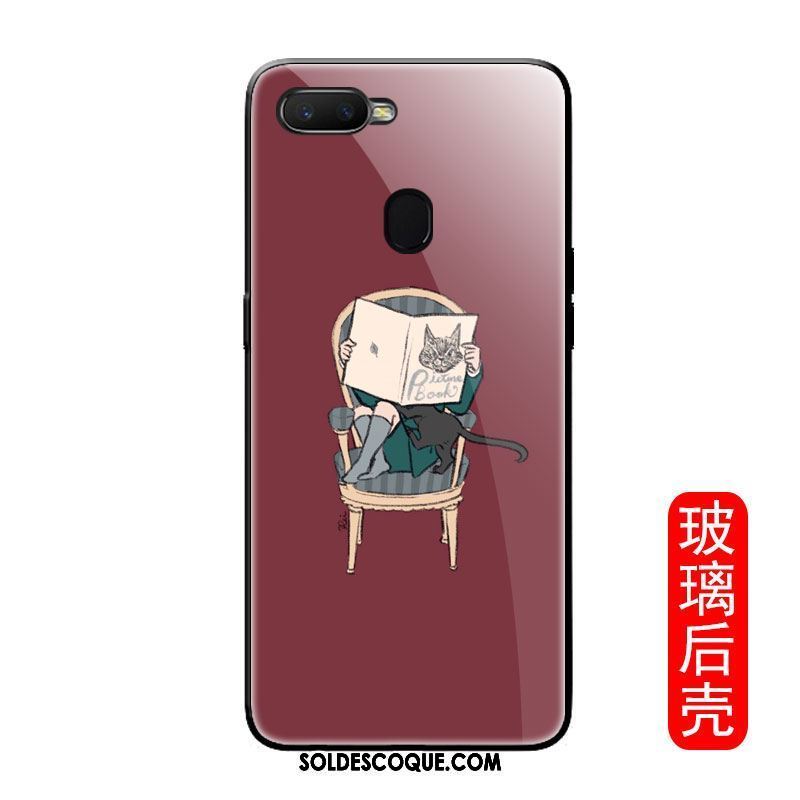 Coque Oppo F9 Starry Tendance Étui Bleu Chat Incassable Soldes