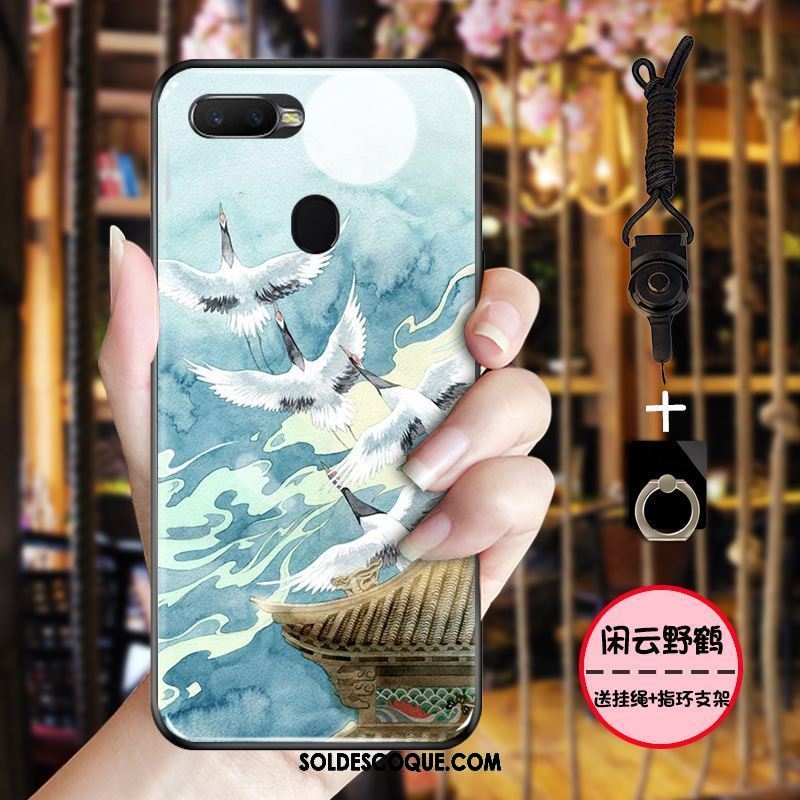 Coque Oppo F9 Starry Vintage Rose Délavé En Daim Style Chinois Tout Compris En Vente