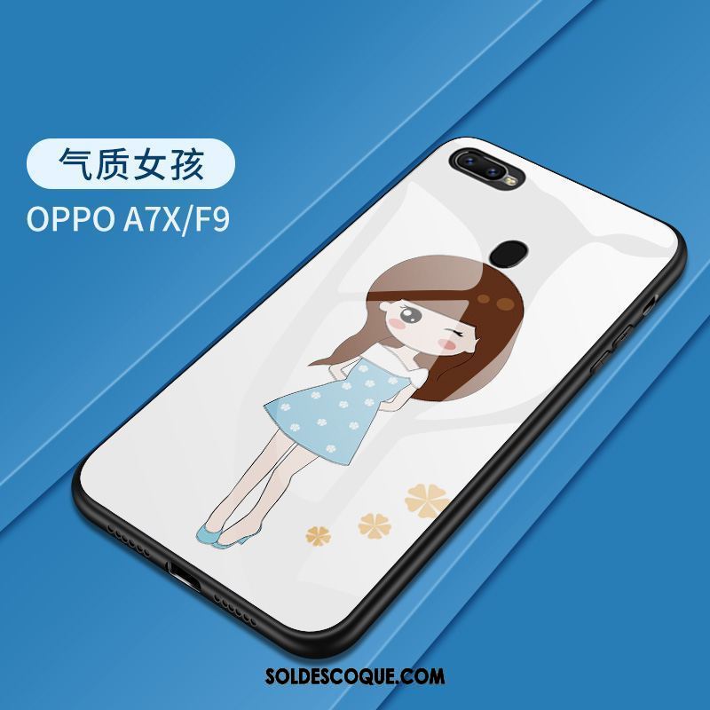 Coque Oppo F9 Tendance Créatif Incassable Silicone Téléphone Portable Soldes