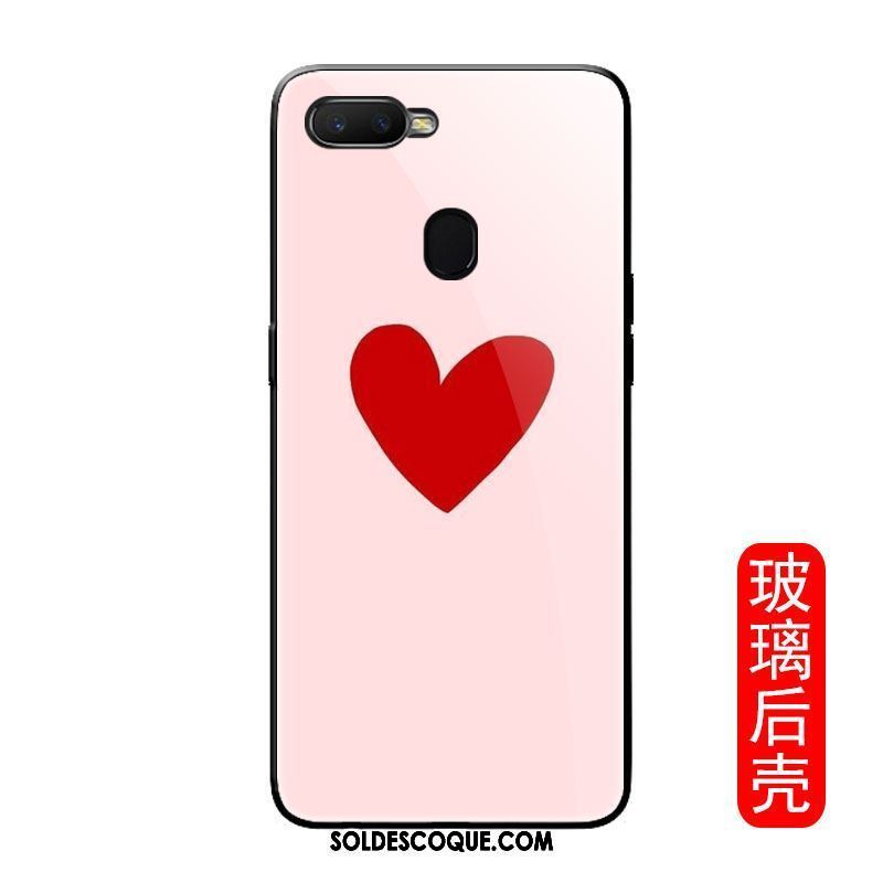 Coque Oppo F9 Tout Compris Cœur Rose Marque De Tendance Téléphone Portable Pas Cher