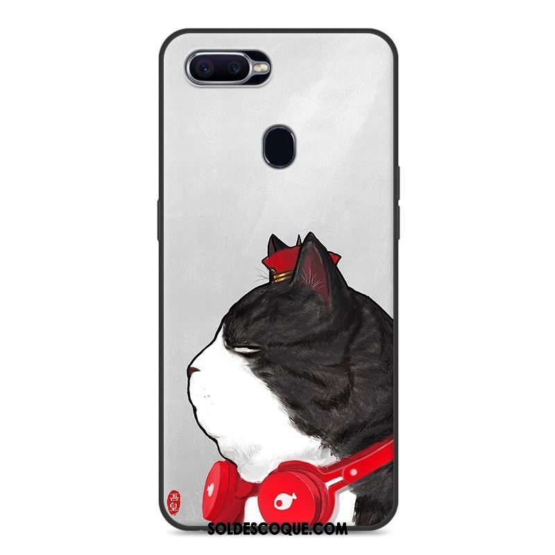 Coque Oppo F9 Tout Compris Fluide Doux Étui Dessin Animé Gris En Vente