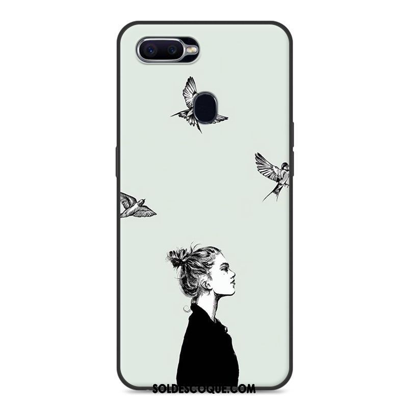 Coque Oppo F9 Tout Compris Fluide Doux Étui Dessin Animé Gris En Vente