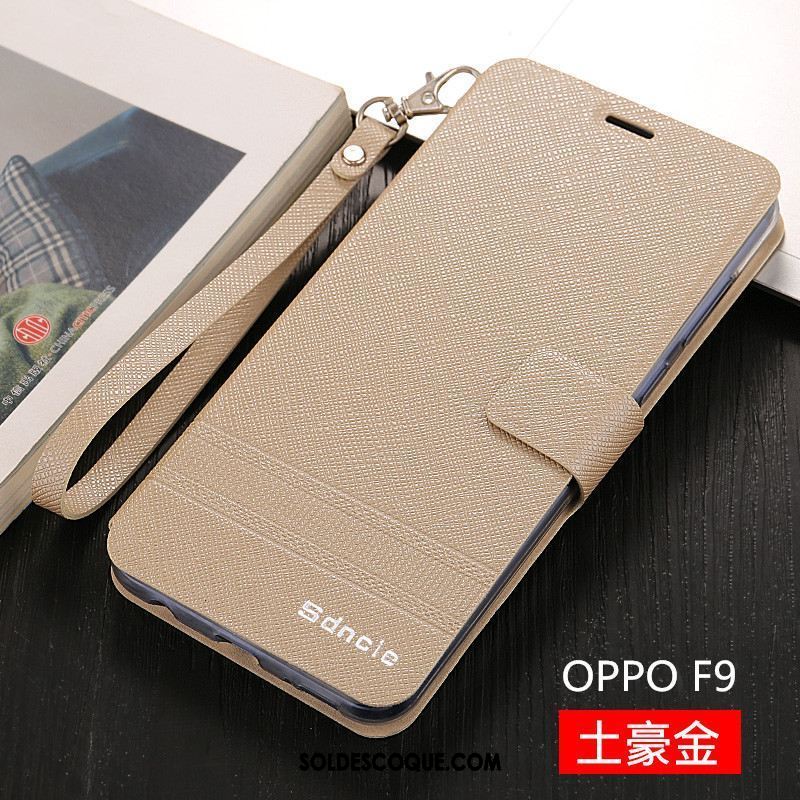 Coque Oppo F9 Tout Compris Rouge Étui Étui En Cuir Tendance En Vente