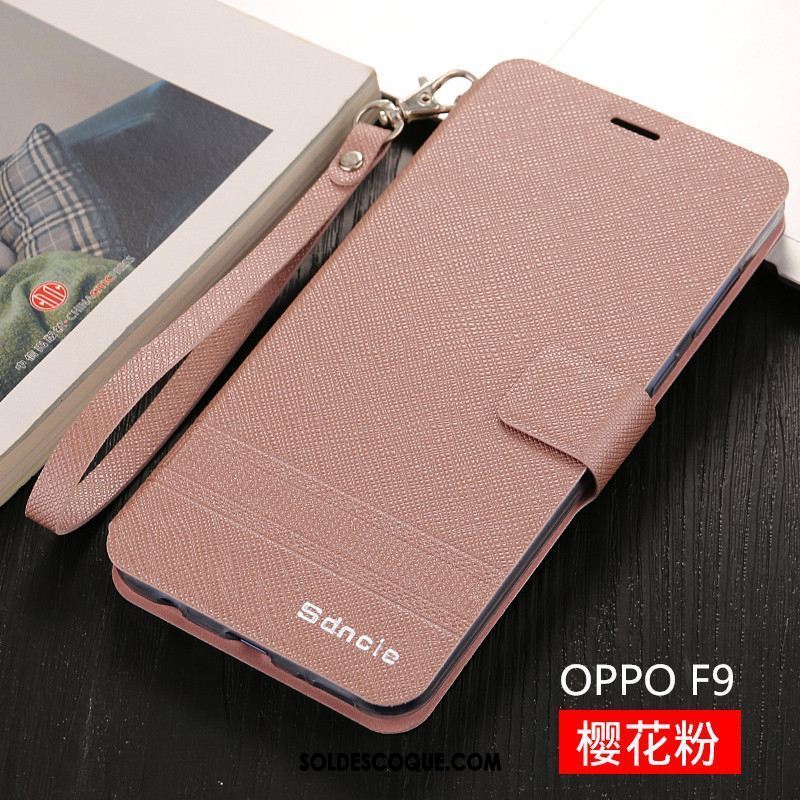 Coque Oppo F9 Tout Compris Rouge Étui Étui En Cuir Tendance En Vente