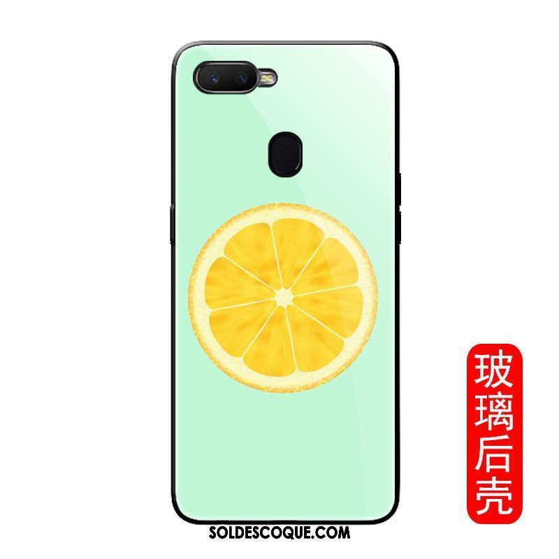 Coque Oppo F9 Téléphone Portable Silicone Verre Personnalité Simple Pas Cher