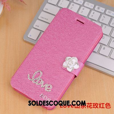 Coque Oppo F9 Étui En Cuir Personnalité Tout Compris Bleu Strass Pas Cher