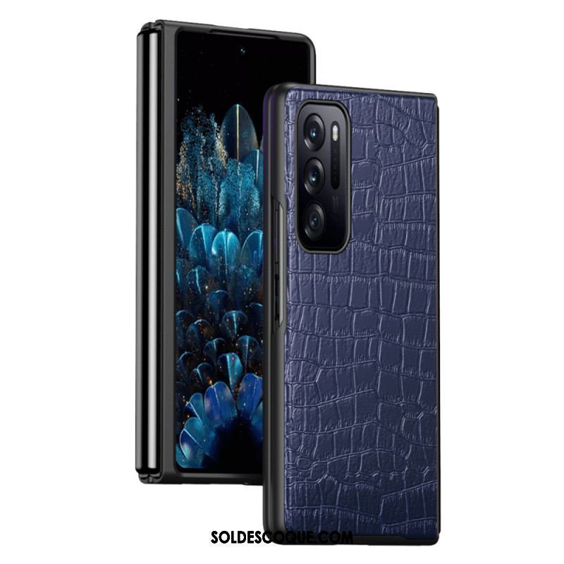 Coque Oppo Find N Effet Peau de Crocodile