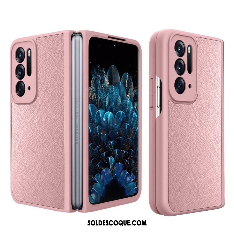 Coque Oppo Find N Style Cuir Litchi avec Protecteur Écran