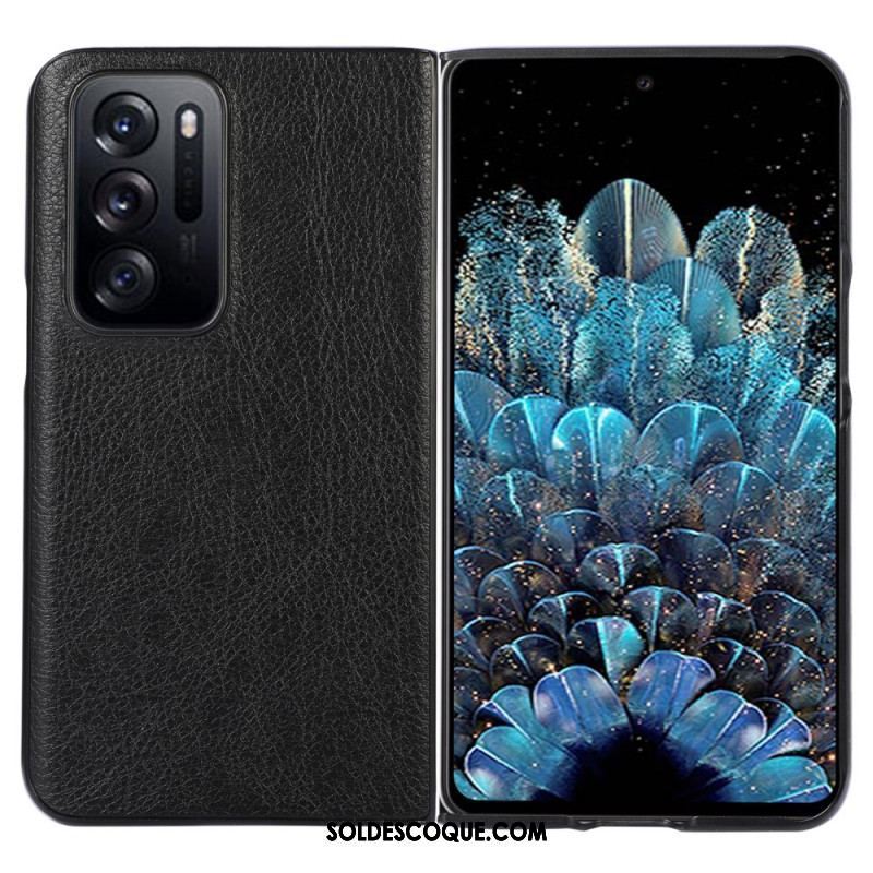 Coque Oppo Find N Style Cuir litchi