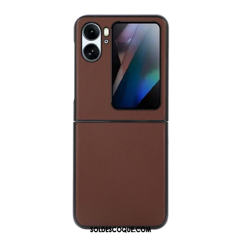 Coque Oppo Find N2 Flip Cuir Véritable