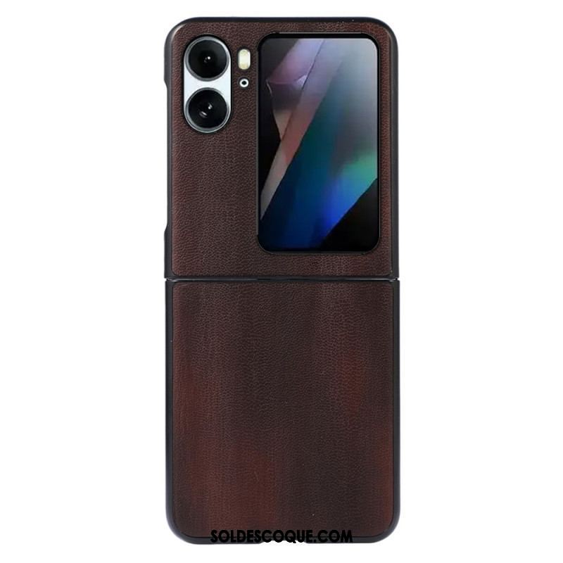 Coque Oppo Find N2 Flip Effet Cuir