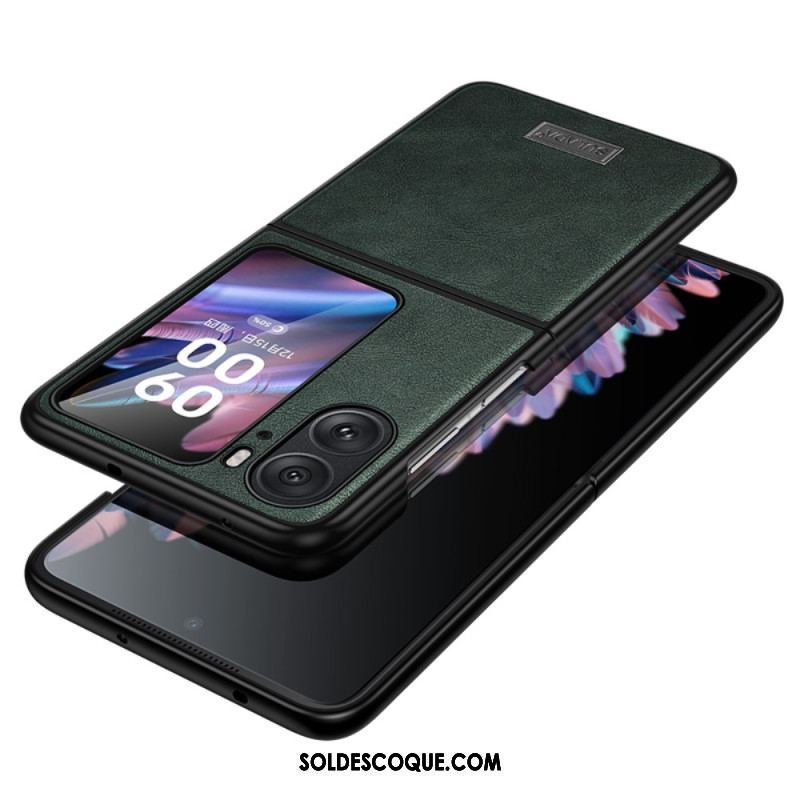 Coque Oppo Find N2 Flip Effet Cuir SULADA