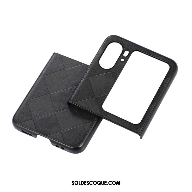 Coque Oppo Find N2 Flip Style Tissé