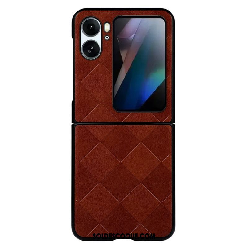 Coque Oppo Find N2 Flip Style Tissé