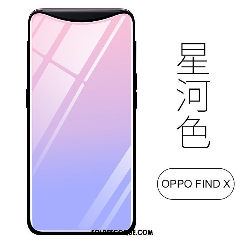 Coque Oppo Find X Bleu Tout Compris Personnalité Étui Téléphone Portable Pas Cher