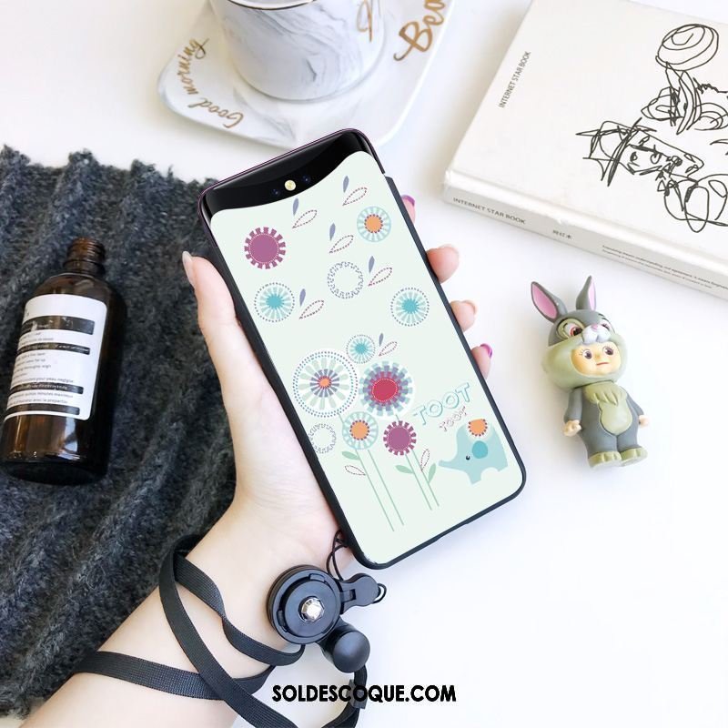 Coque Oppo Find X Charmant Incassable Étui Dessin Animé Pissenlit Soldes