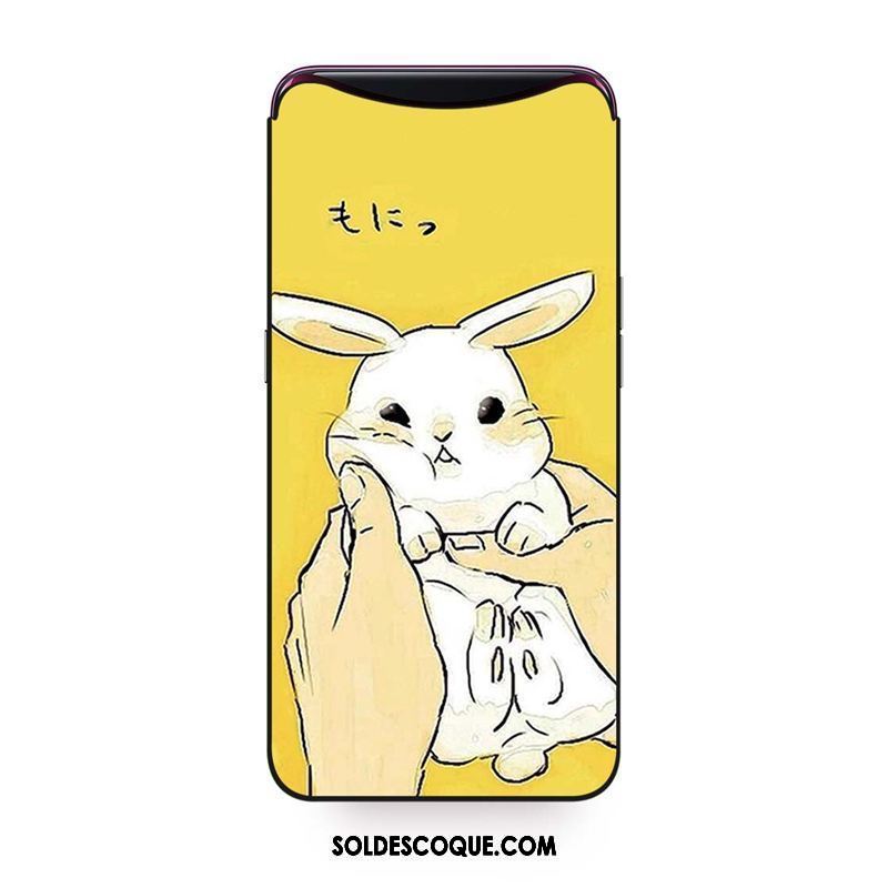 Coque Oppo Find X Cœur Charmant Mode Protection Jaune Pas Cher