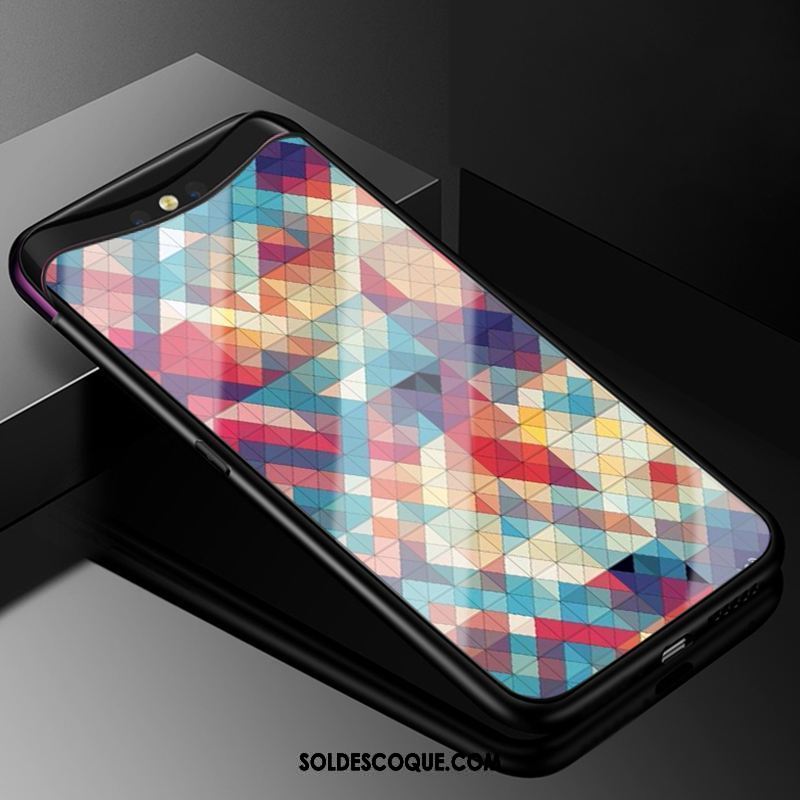 Coque Oppo Find X Fluide Doux Créatif Dessin Animé Téléphone Portable Bordure Housse Soldes