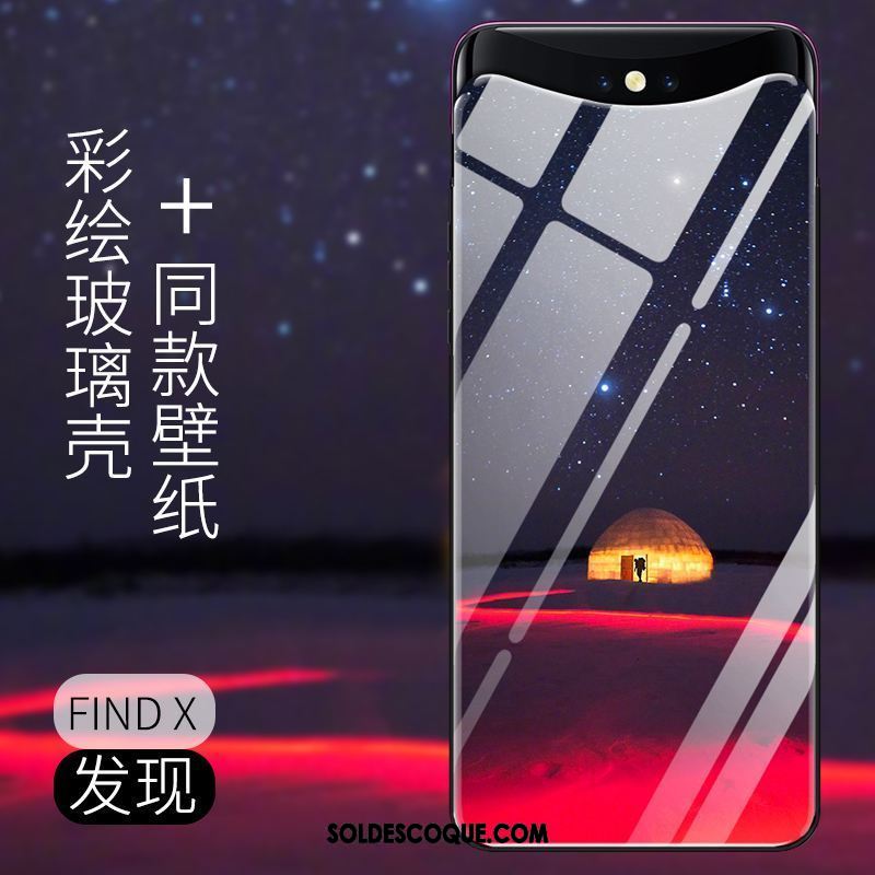 Coque Oppo Find X Incassable Difficile Net Rouge Nouveau Téléphone Portable Housse France