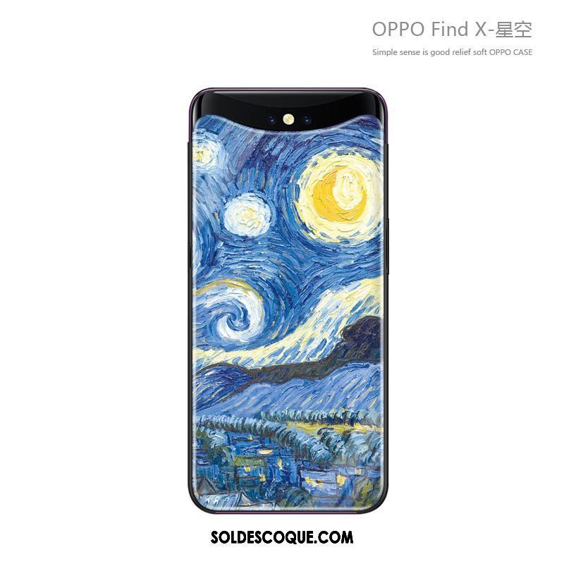 Coque Oppo Find X Incassable Téléphone Portable Étui Verre Silicone Pas Cher