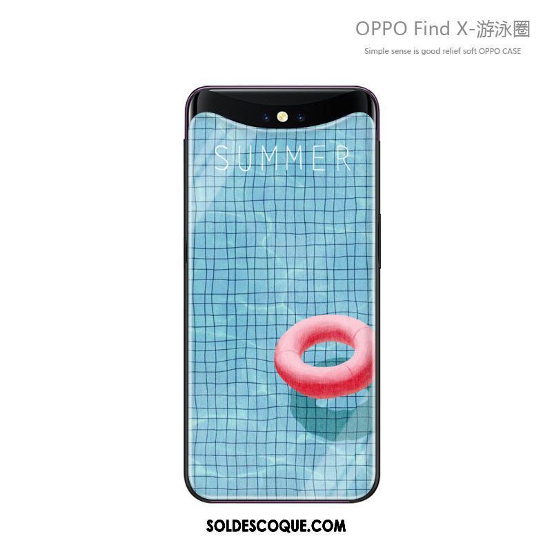 Coque Oppo Find X Incassable Téléphone Portable Étui Verre Silicone Pas Cher