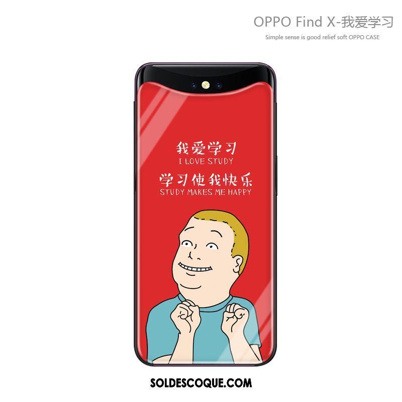 Coque Oppo Find X Incassable Téléphone Portable Étui Verre Silicone Pas Cher