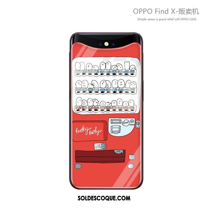 Coque Oppo Find X Incassable Téléphone Portable Étui Verre Silicone Pas Cher