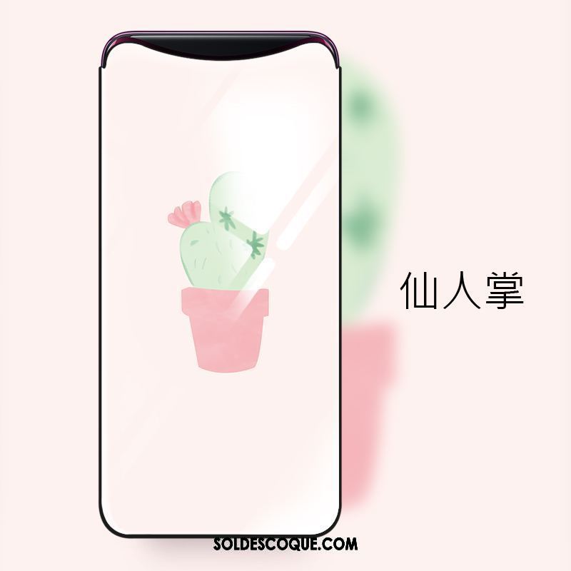 Coque Oppo Find X Miroir Verre Trempé Protection Téléphone Portable Ornements Suspendus Soldes