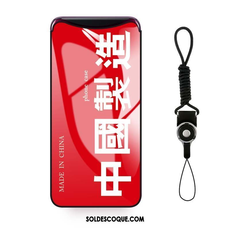 Coque Oppo Find X Miroir Verre Trempé Protection Téléphone Portable Ornements Suspendus Soldes