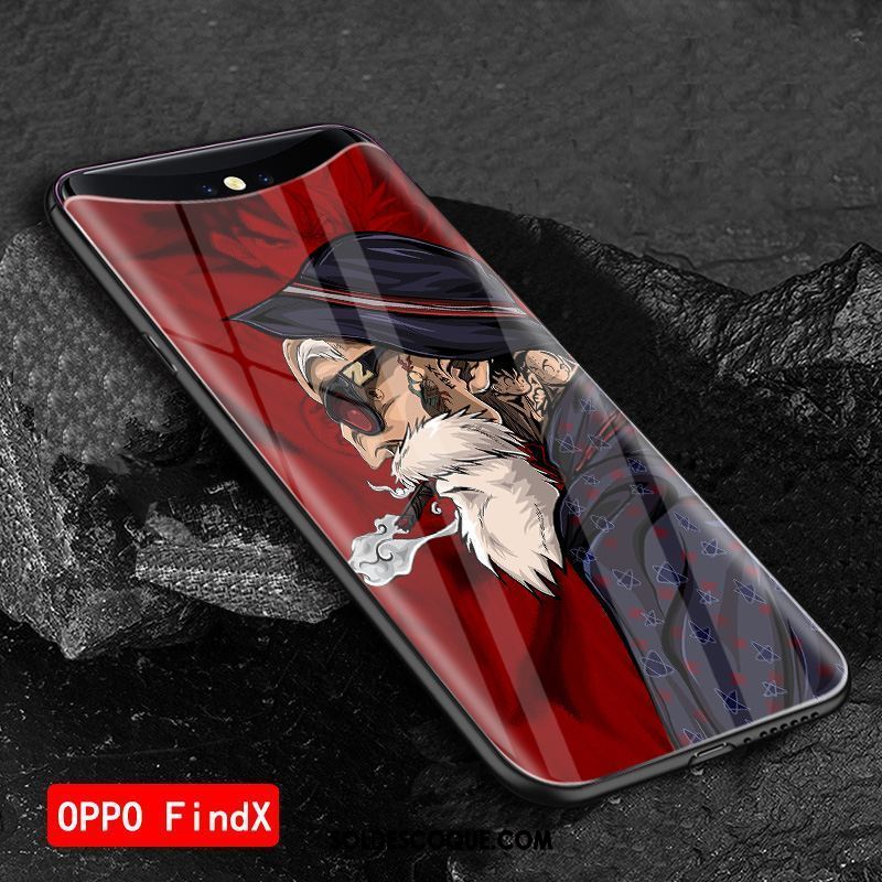 Coque Oppo Find X Net Rouge Personnalisé Étui Protection Vert Housse Soldes