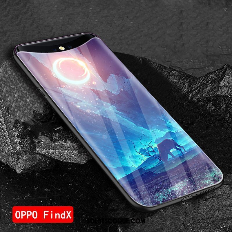 Coque Oppo Find X Net Rouge Personnalisé Étui Protection Vert Housse Soldes