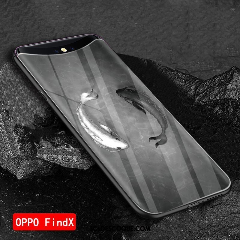 Coque Oppo Find X Net Rouge Personnalisé Étui Protection Vert Housse Soldes