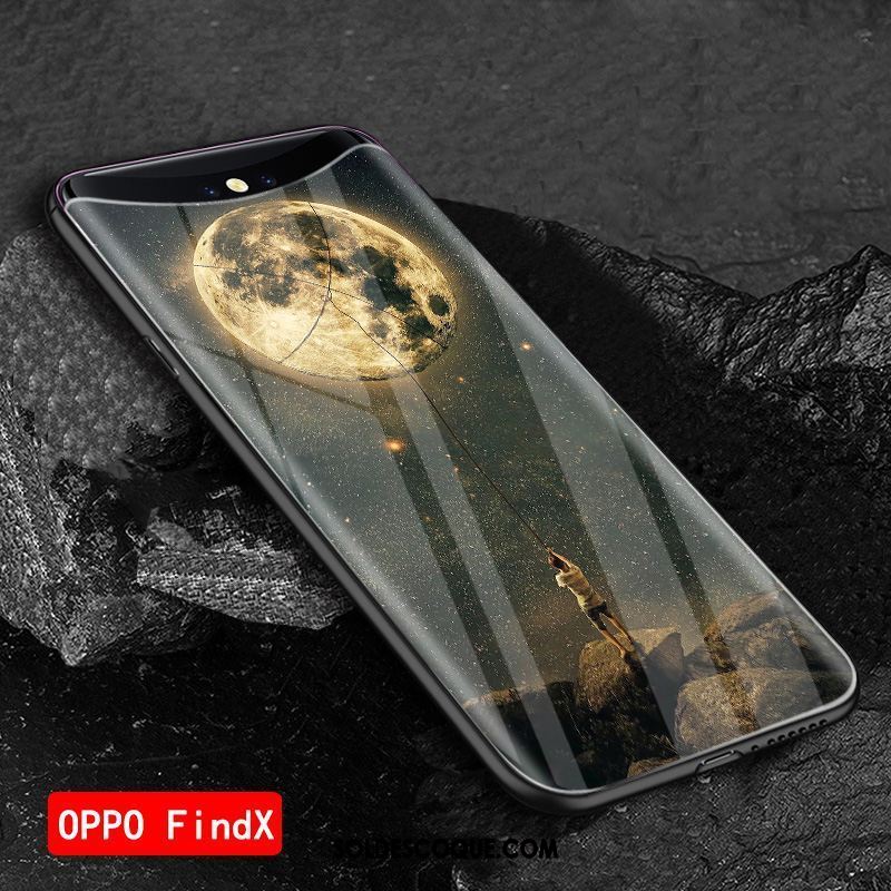 Coque Oppo Find X Net Rouge Personnalisé Étui Protection Vert Housse Soldes