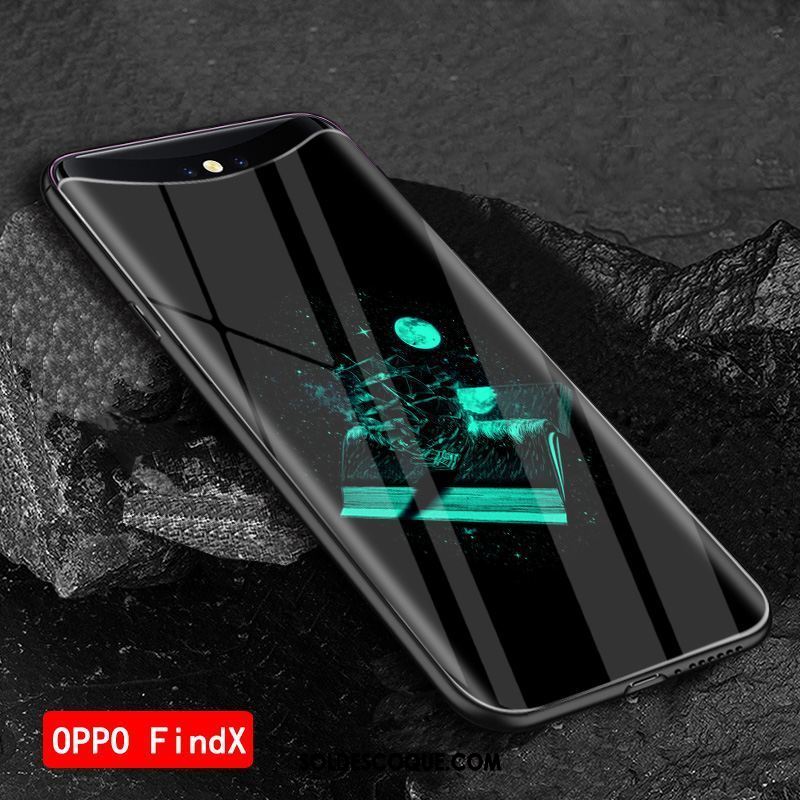 Coque Oppo Find X Net Rouge Personnalisé Étui Protection Vert Housse Soldes