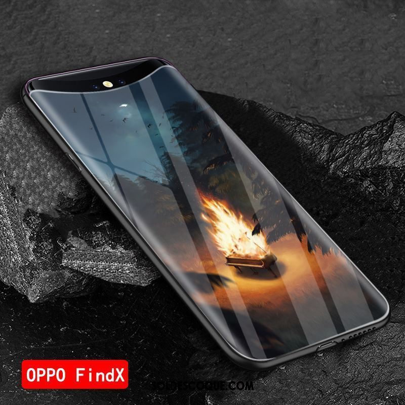 Coque Oppo Find X Net Rouge Personnalisé Étui Protection Vert Housse Soldes