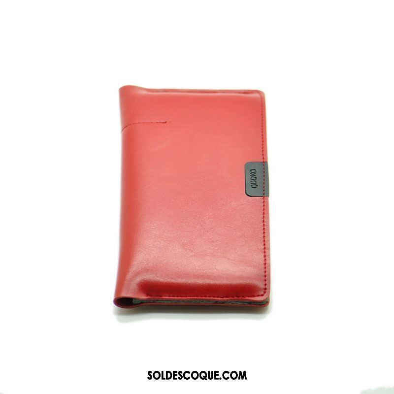 Coque Oppo Find X Protection Rouge Étui Sac Étui En Cuir Pas Cher