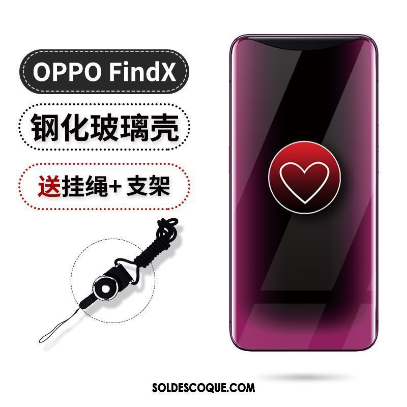 Coque Oppo Find X Silicone Violet Téléphone Portable Étui Tendance Pas Cher